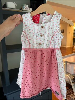BONDI Alpenglück German Alpine Folk Dirndl Dress Size 110 / 4T-5T